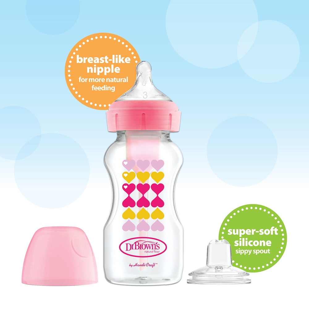 Dr. Brown's anti-colic vent system reduces spit-up and gas.