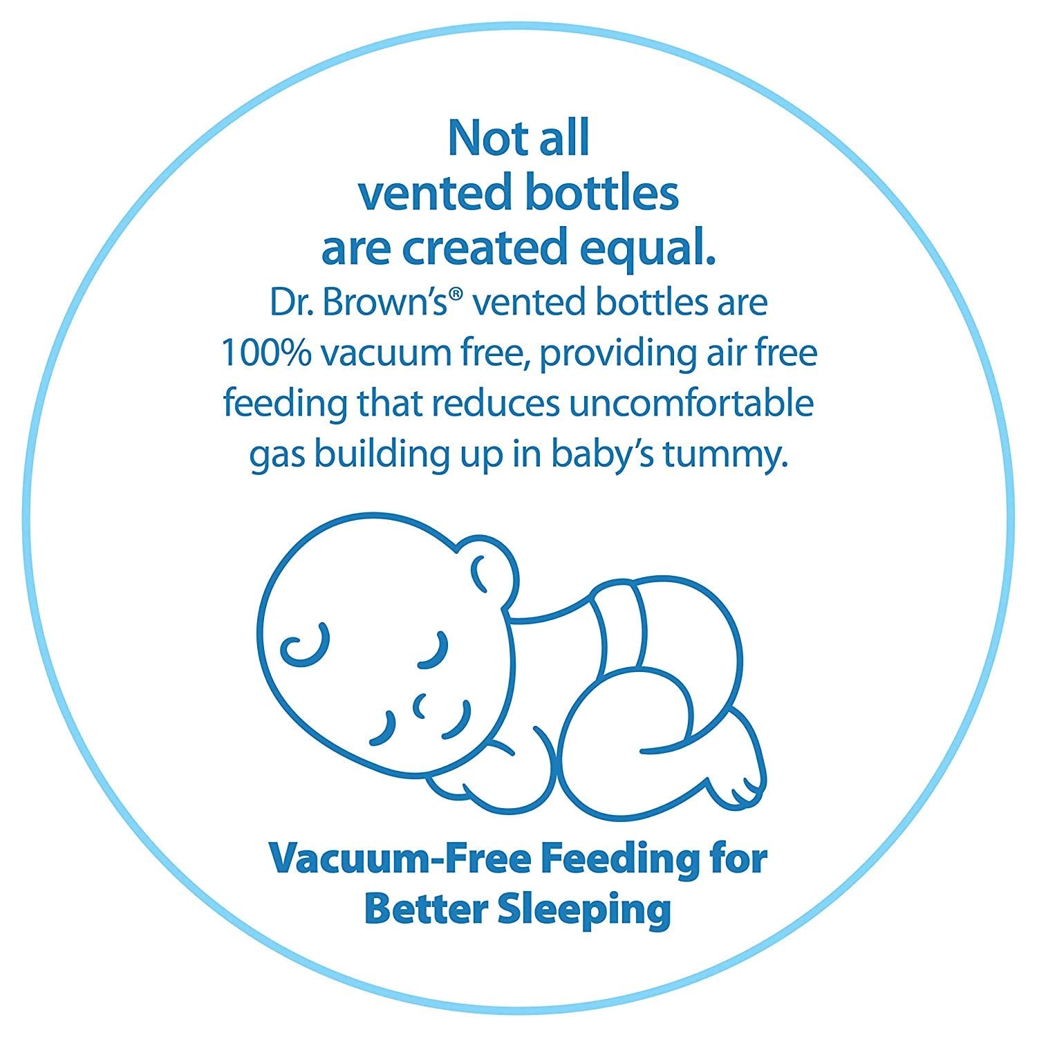 Dr. Brown's baby feeding scene with 8oz bottle