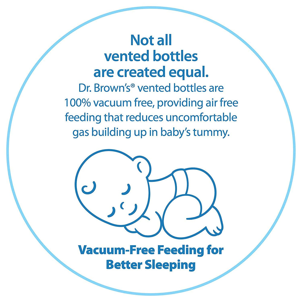 Dr. Brown's baby feeding scene with 8oz bottle