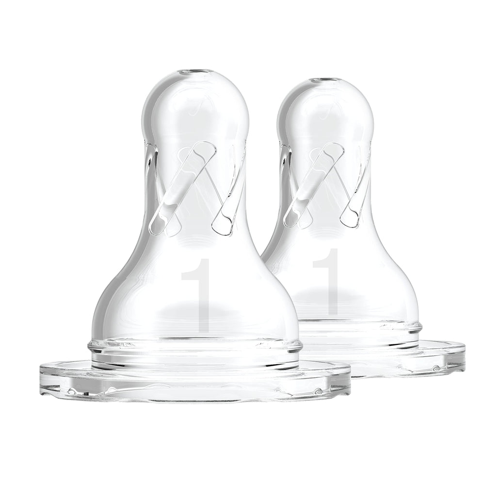 Dr. Brown's Specialty System used during feeding for smoother flow.