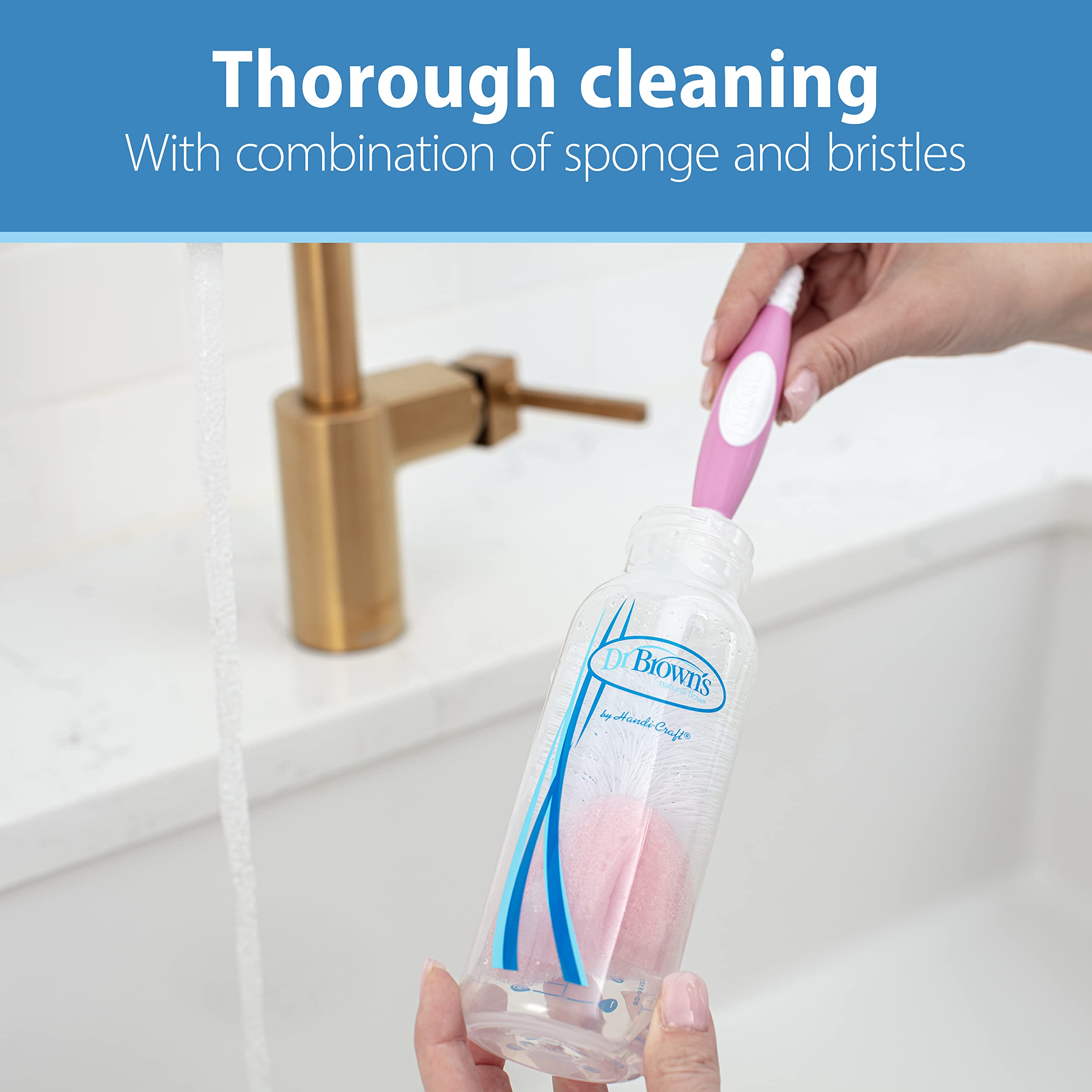 Dr. Brown's bottle brush for clean, everyday feeding gear