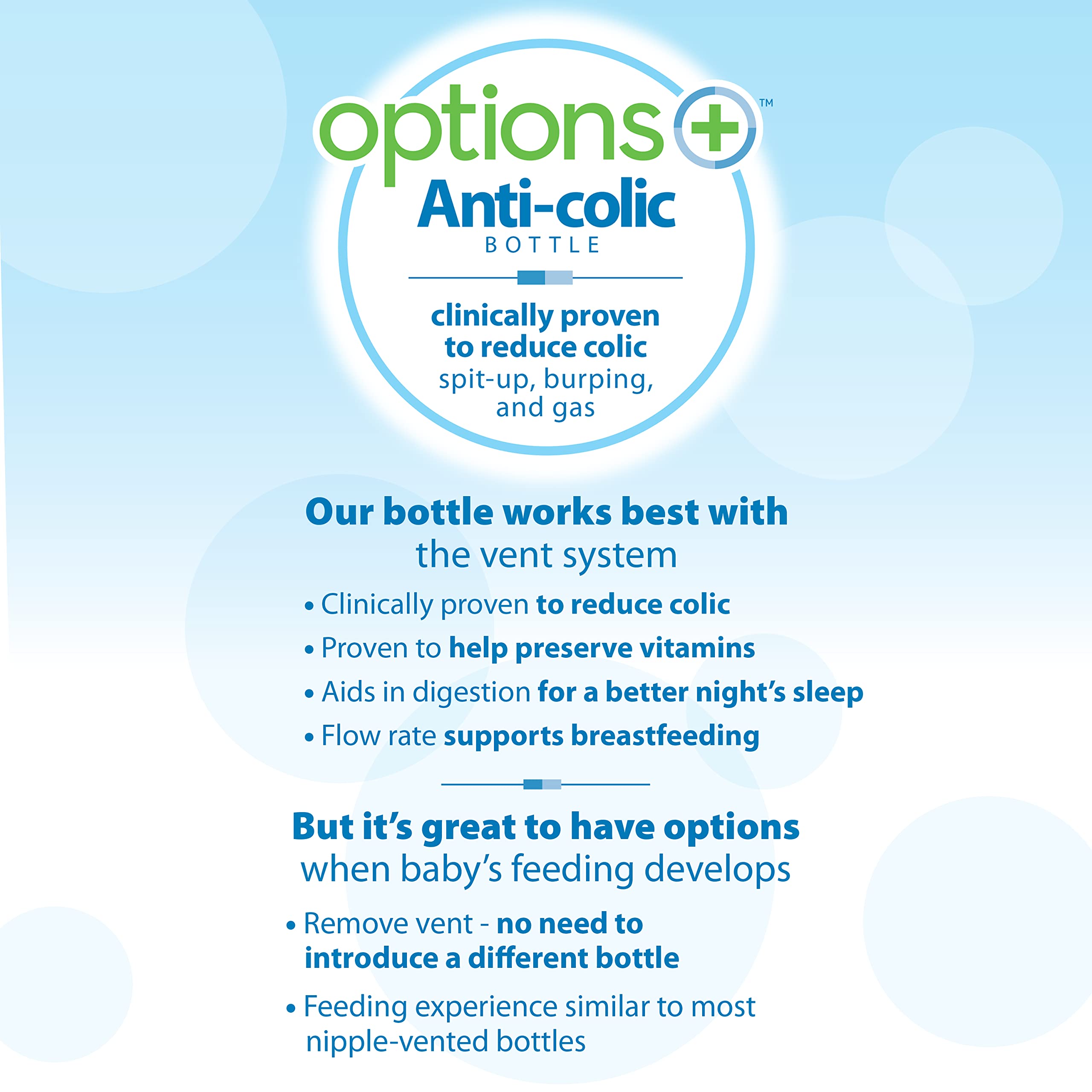 Dr. Brown's bottle transition kit supports growing baby's feeding stages.