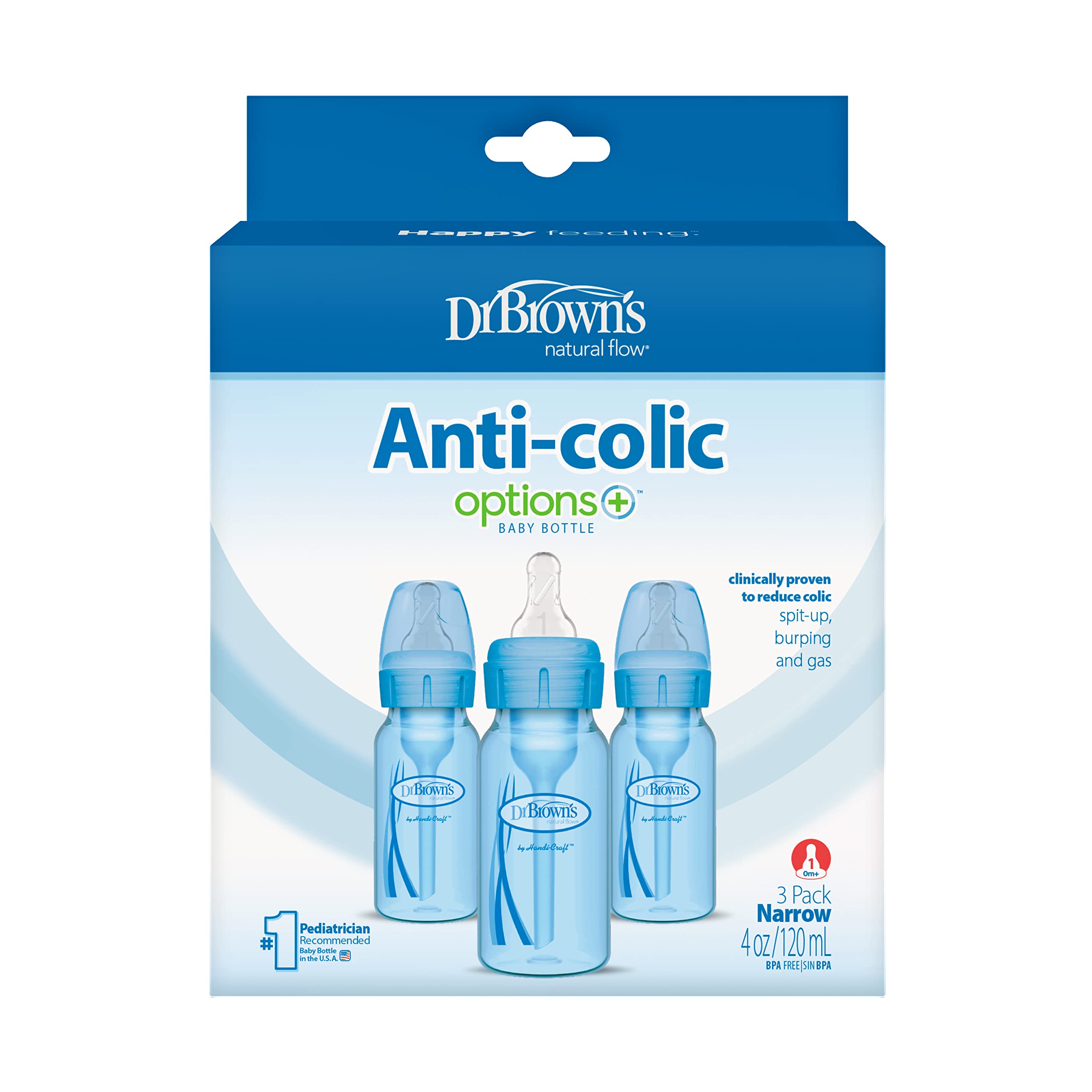 Dr. Brown's breast-like tip supports natural latch during bottle feeding.