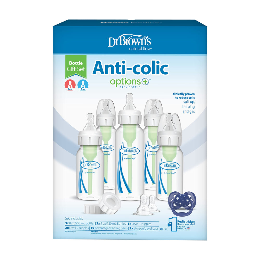 Dr. Brown's narrow bottle grows with baby’s feeding development for long use.