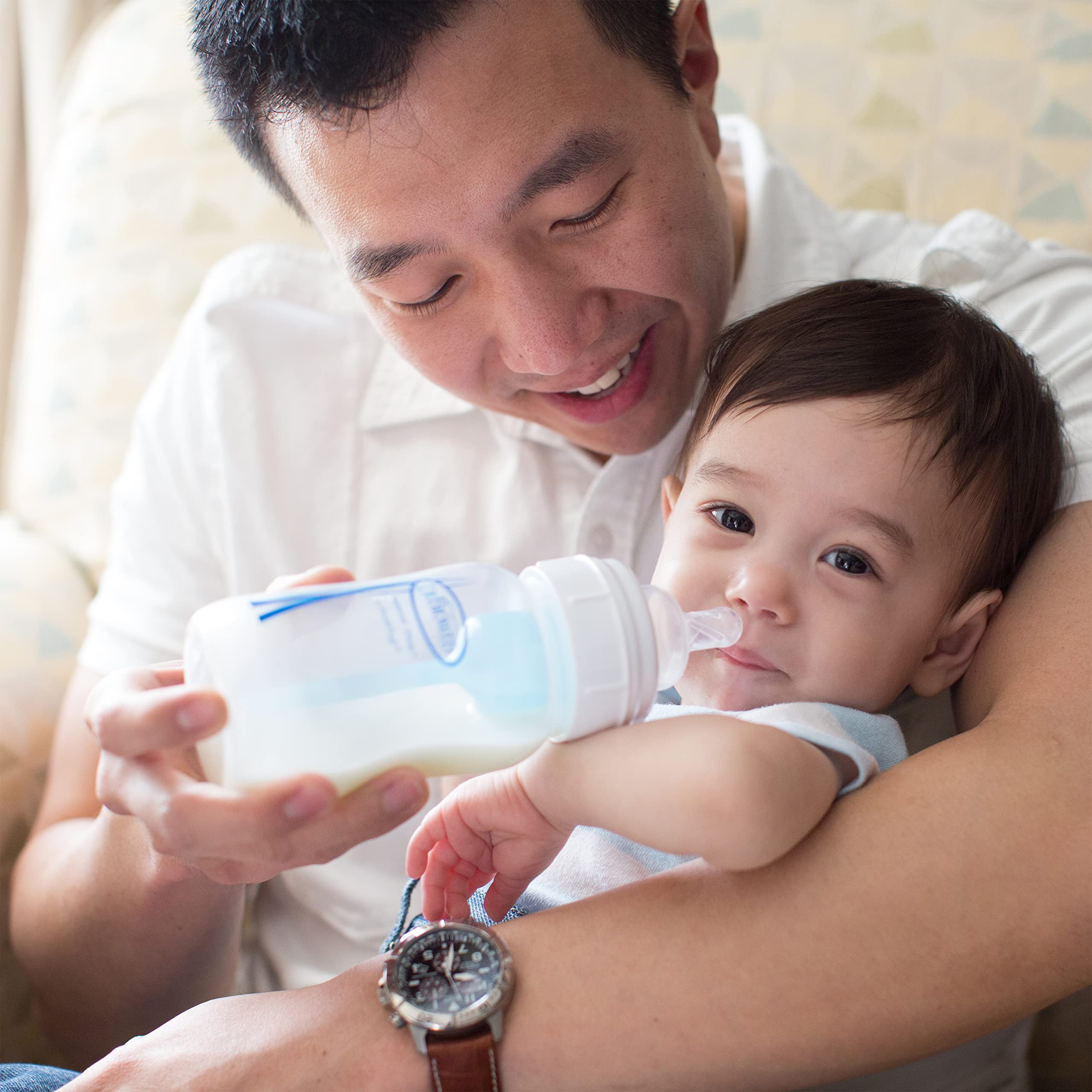 Dr. Brown's Level 2 nipple fits 3 months plus babies' preferred pace.