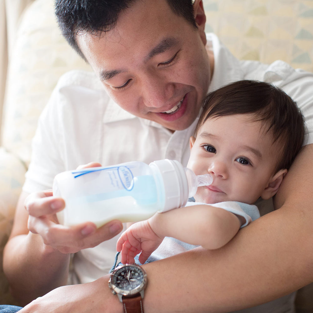 Dr. Brown's Level 2 nipple fits 3 months plus babies' preferred pace.