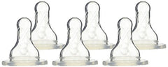 Six-pack replacement nipples for Dr. Brown's Natural Flow standard bottles, easy keep-up.