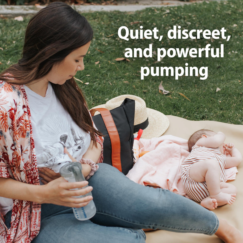 Dr. Brown's manual pump offers two modes for paced pumping and letdown rhythm.