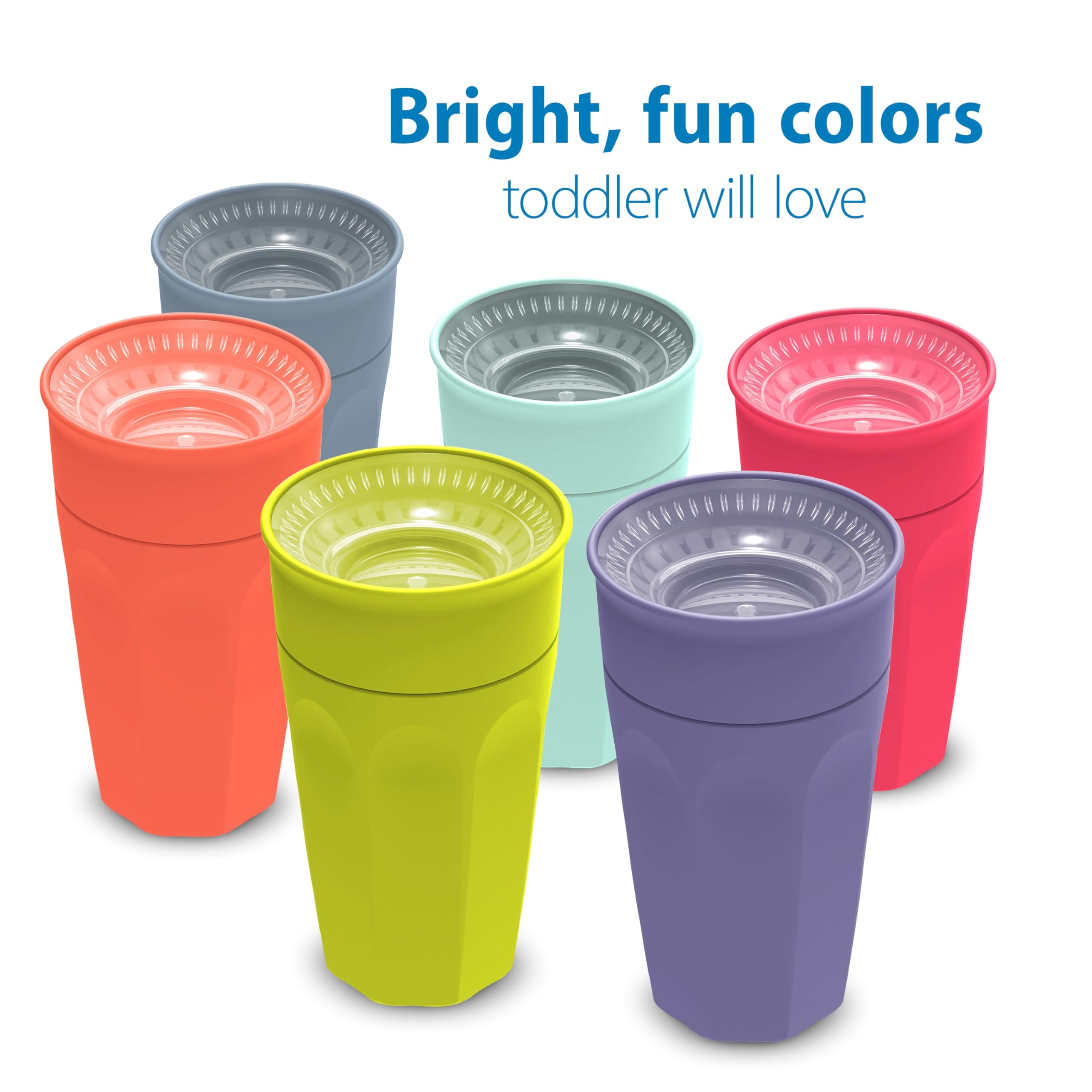 Dr. Brown's Milestones Cheers 360 ergonomic grip for small hands.
