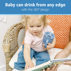 Dr. Brown's Milestones Cheers 360 spoutless design, drink from any edge.