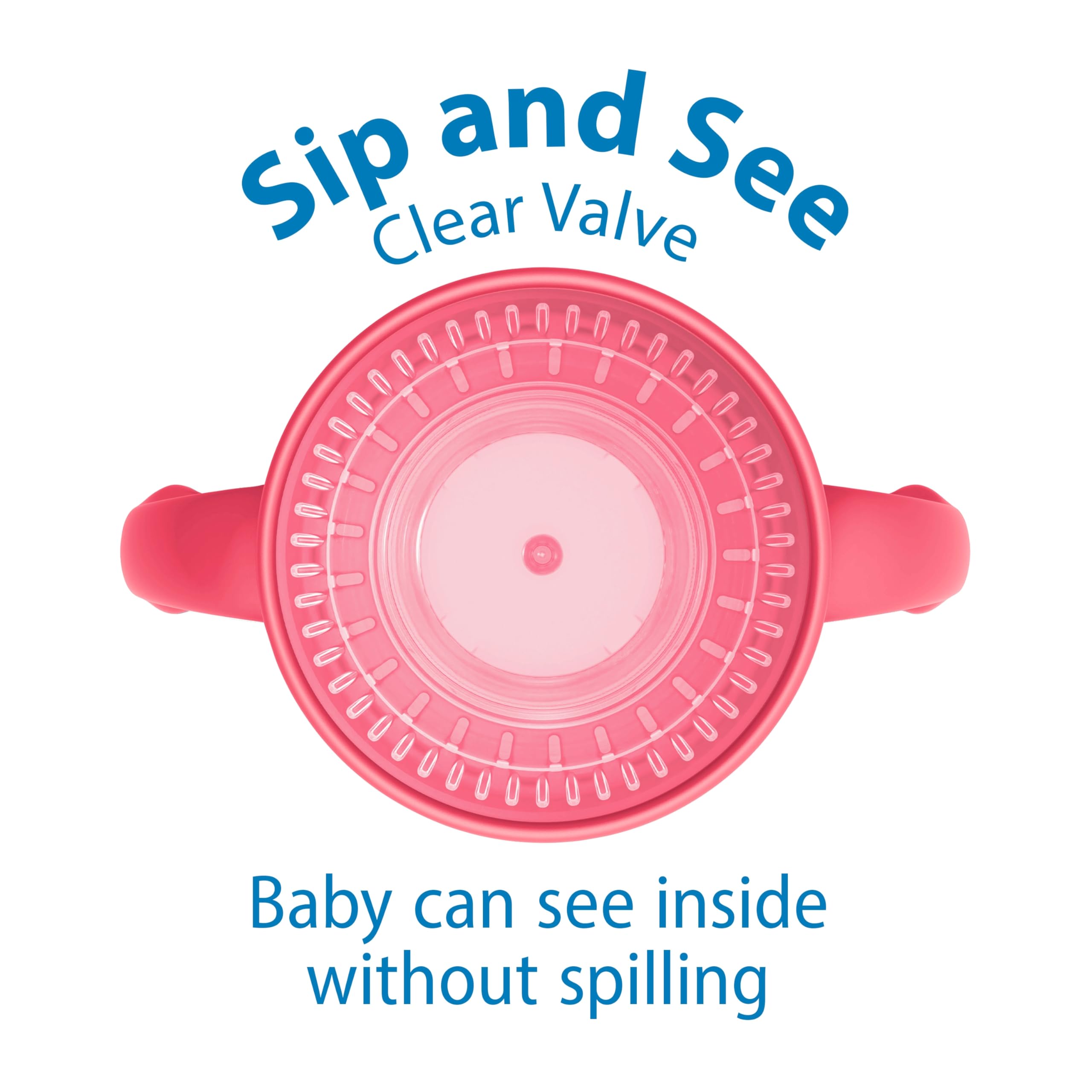 Dr Brown's Milestones Cheers 360 two-handles pink for easy grip