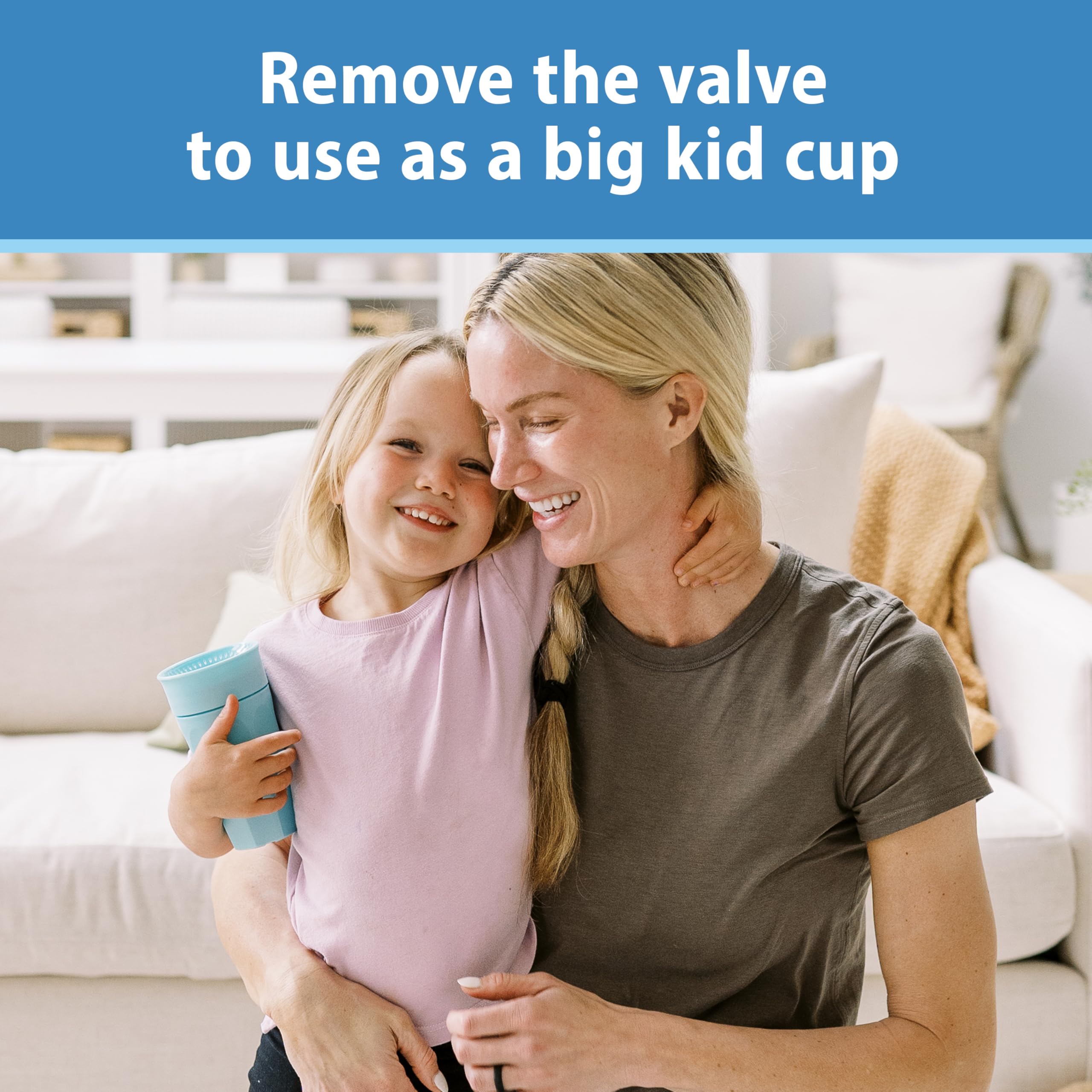 Dr. Brown's Milestones Cheers 360 valve removal converts to big kid cup.