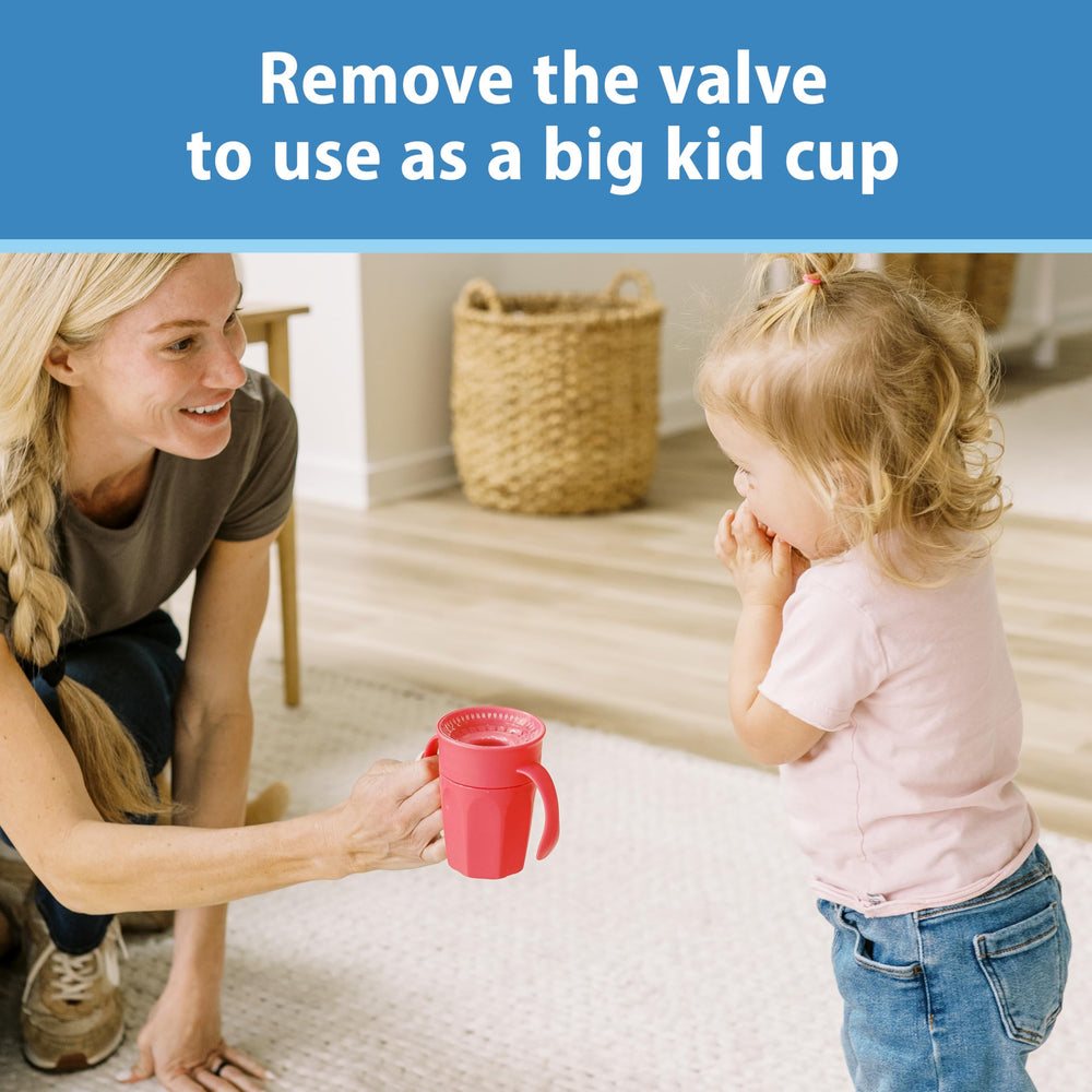 Dr Brown's Milestones Cheers 360 Sip and See valve lets baby view liquid