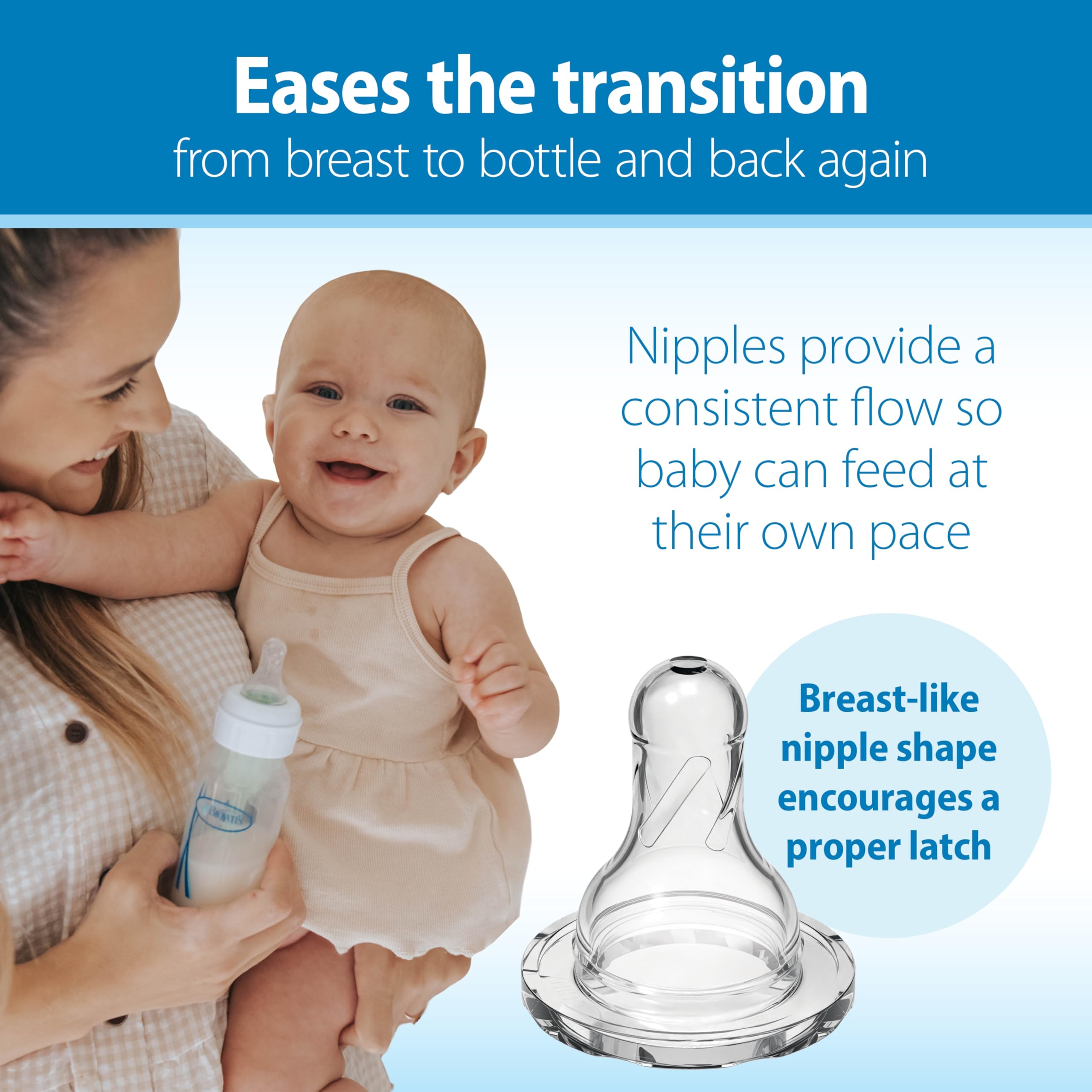 Dr. Brown's narrow bottle newborn gift set ideal for newborns and on-the-go families.