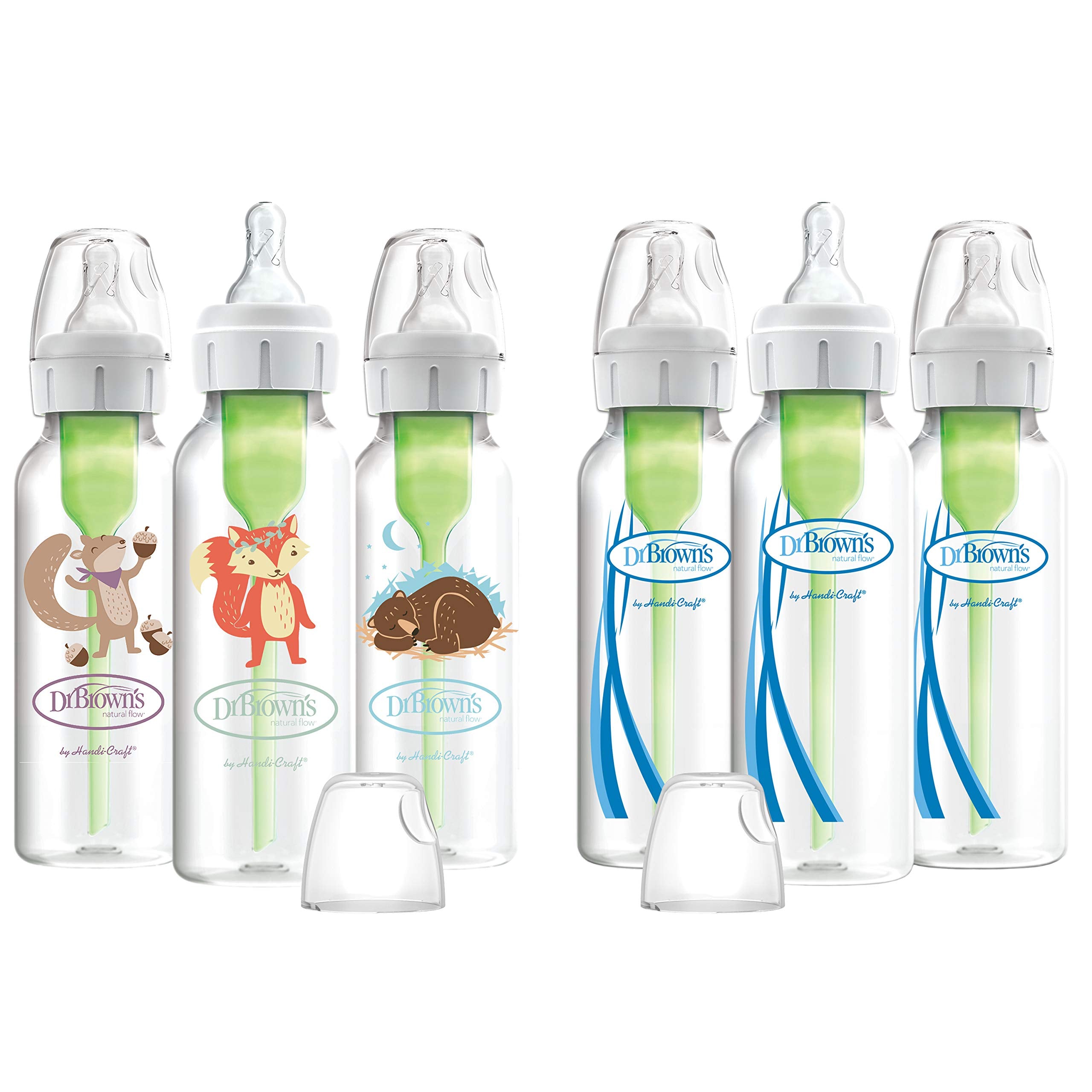 Dr. Brown's Natural Flow anti-colic bottle with vent system for smoother feeds