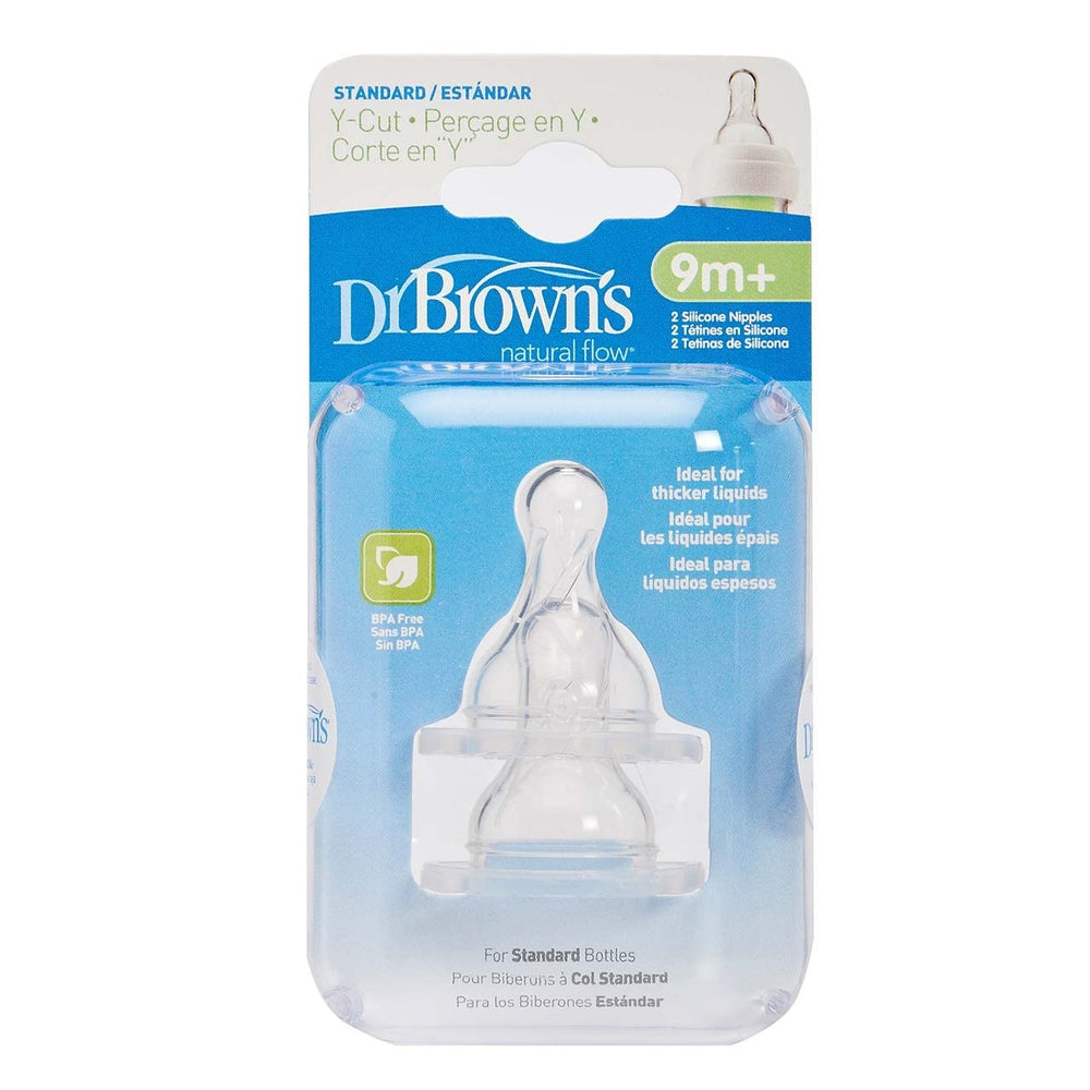 Dr. Brown's Natural Flow bottle nipple compatibility with standard bottles