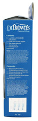 Dr. Brown's Natural Flow Level 1 silicone nipple supports smooth, natural latch for newborns.