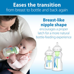 Medium-flow nipple ensures steady feeding pace for babies.