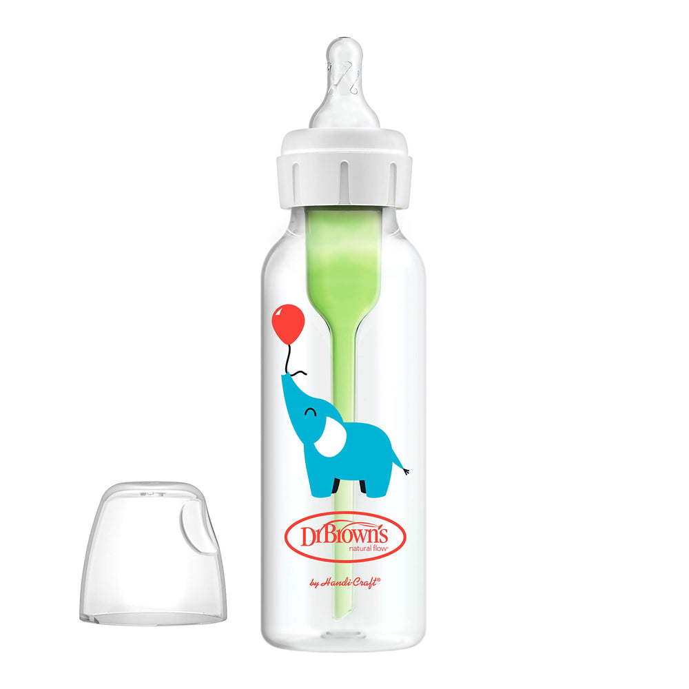 Six-pack bottle set ready for growing babies