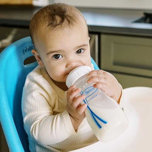 6m+ baby using the Dr. Brown's sippy spout