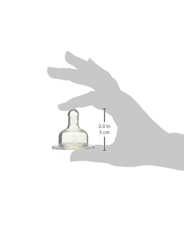 Dr. Brown's Original Wide-Neck Level 2 Nipple six-pack is ready to use.