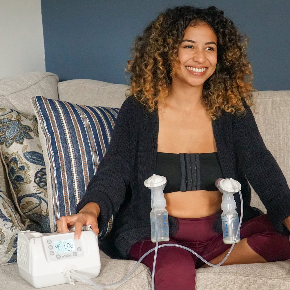 Optional portable battery image hints cordless pumping for flexibility.