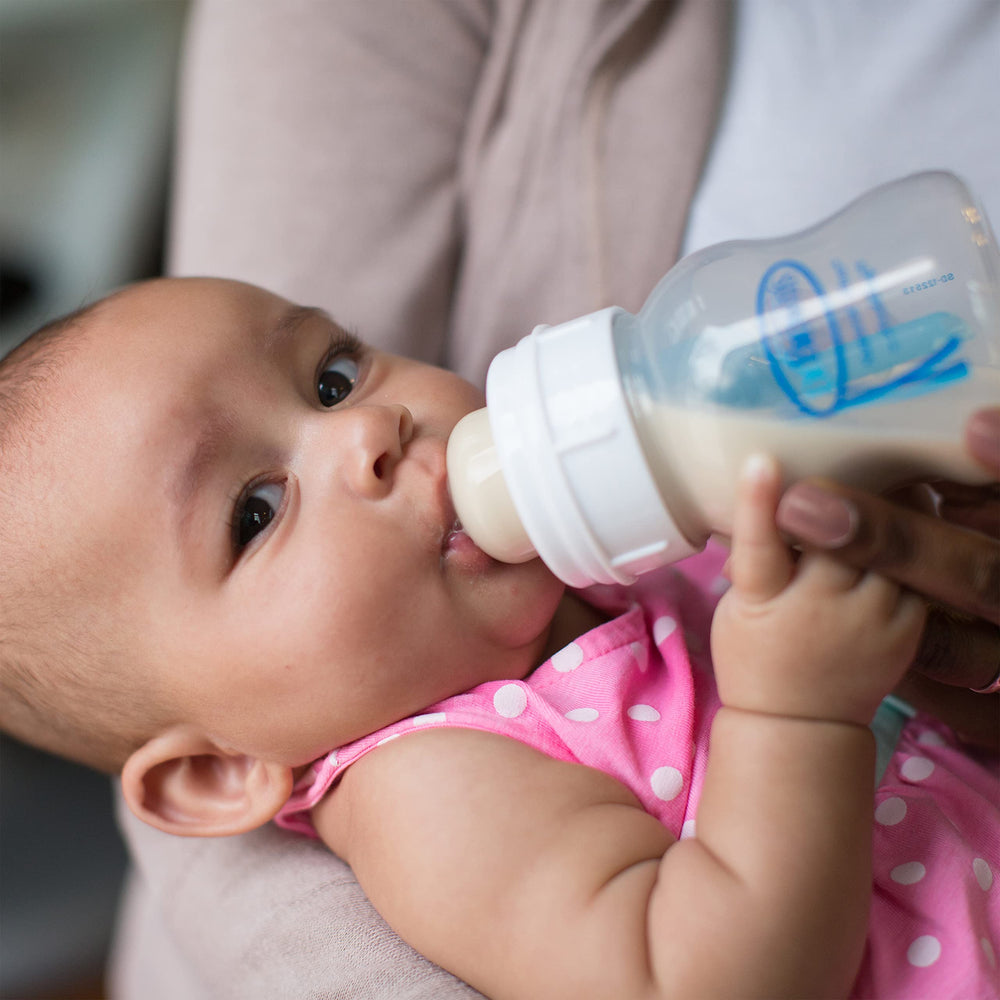 Dr. Brown's BPA-free wide-neck nipple supports safe bottle feeding.
