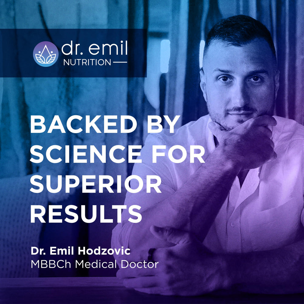 DR. EMIL NUTRITION product on shelf illustrating daily routine integration