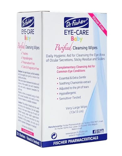 Dr. Fischer tear-free wipes applicator close-up supports gentle eye cleaning
