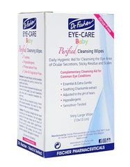 Dr. Fischer tear-free wipes applicator close-up supports gentle eye cleaning