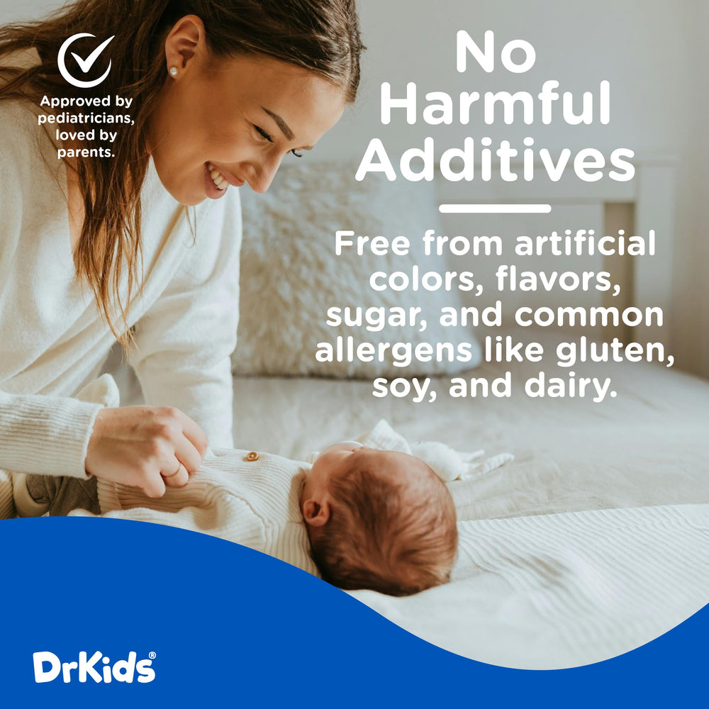 Dr. Kids Colic Calm ingredients-chart highlighting natural actives for tummy care.