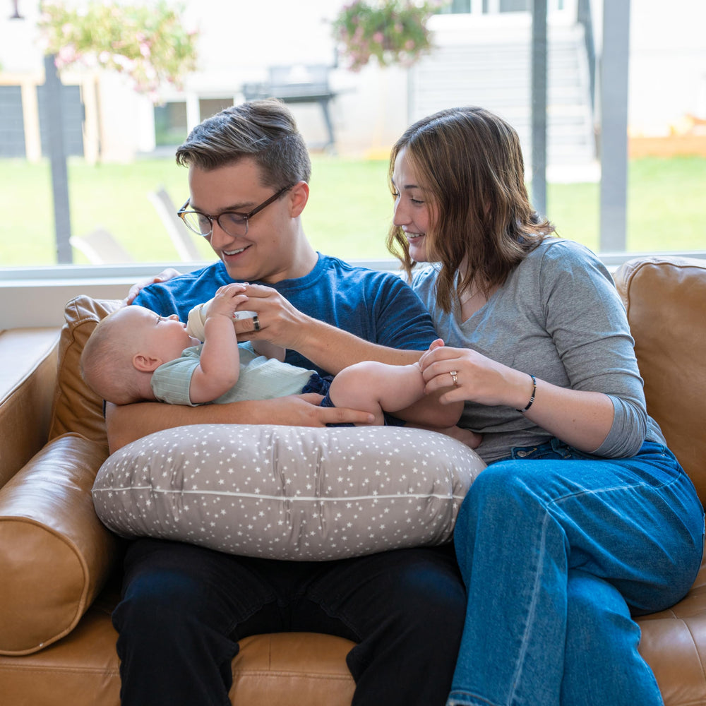 Dr. Mama's Organics nursing pillow makes a thoughtful baby shower gift for new moms.