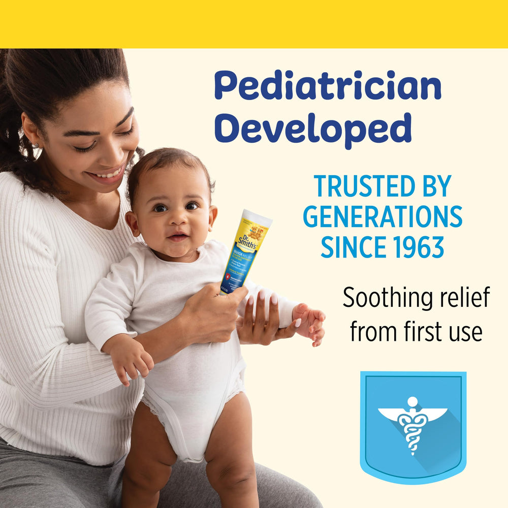 Family-use scene emphasizes safe daily application as part of routine.