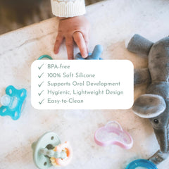Dr. Talbot’s newborn-size pacifier focuses on soothing contact