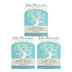 Dr. Woods Baby Mild Bar Soap with organic shea butter for gentle cleansing.