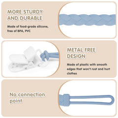 Draklary easter-safe pacifier clips ready for everyday use with newborns.