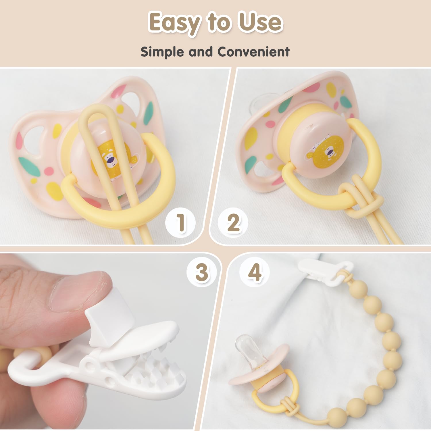 Draklary gift-pack pacifier clip offers a thoughtful baby shower gift.