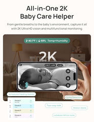 Dr.Care LumiView Plus 2K WiFi camera for crystal-clear streaming anywhere.