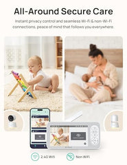 Dr.Care LumiView Plus parent unit display for easy on-the-go checks.