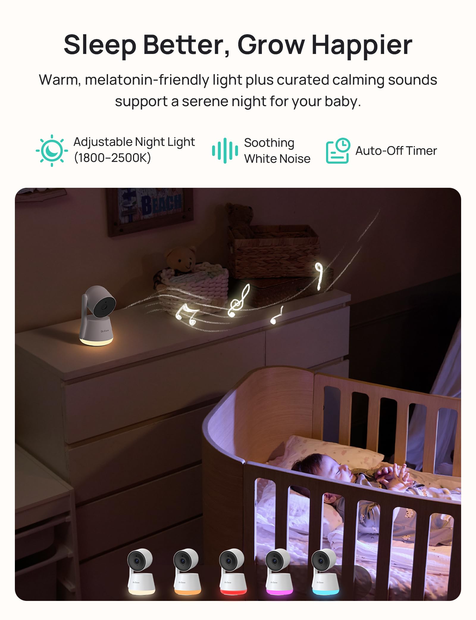 Two‑way audio on LumiView to soothe your baby remotely