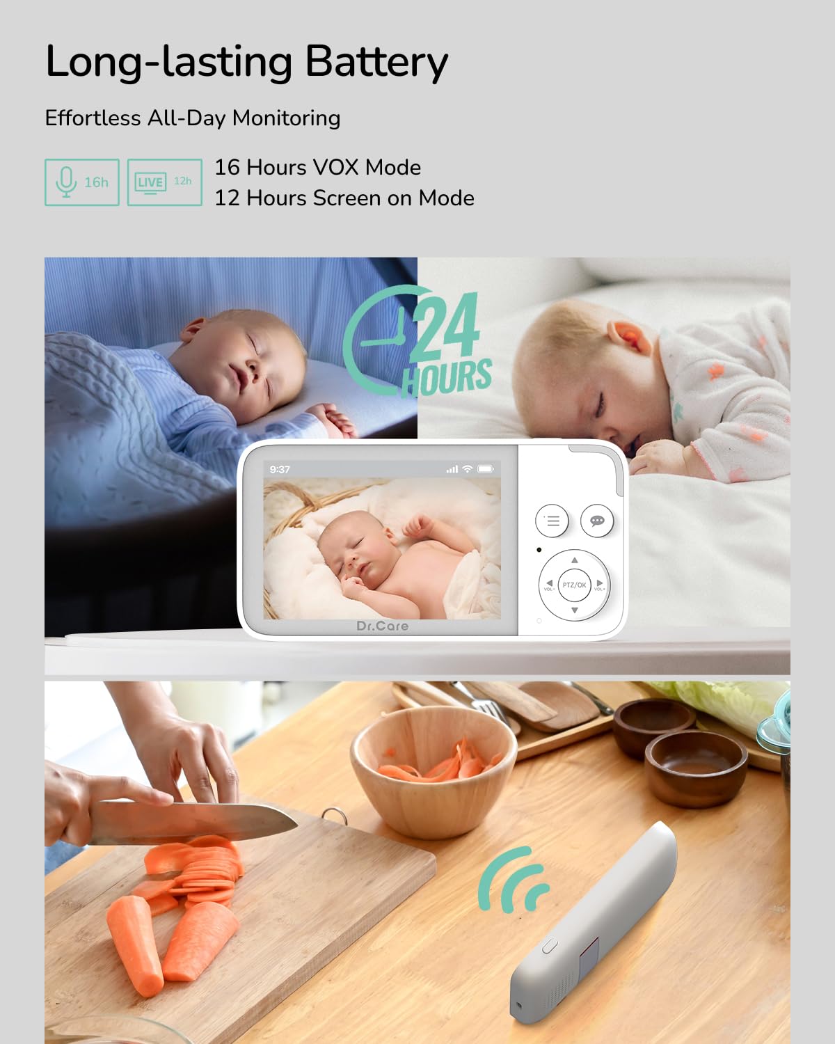 Dr.Care NeoView feeding reminders help parents stay organized