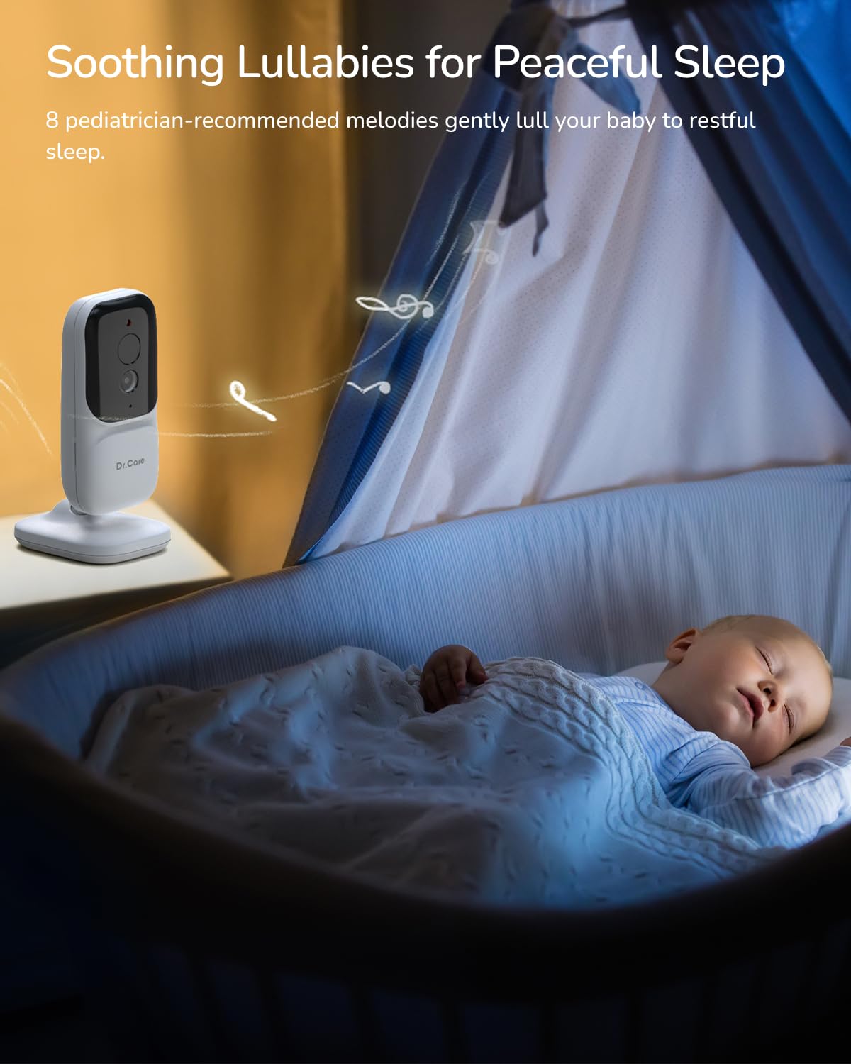 DrCare NeoView package includes two baby units and cables.