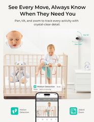 Dr.Care VistaView Lite 720p split-screen view for twin monitoring.