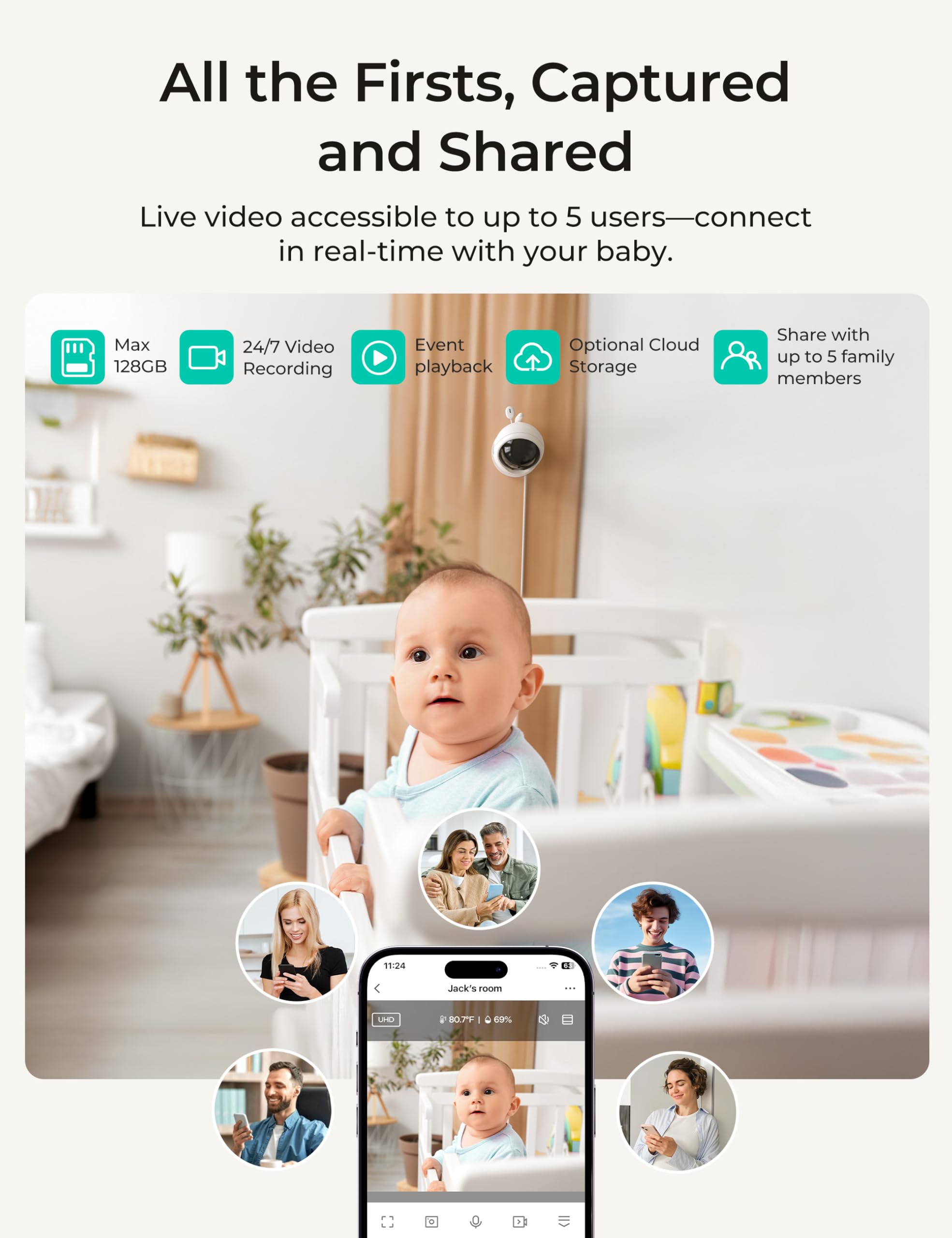 Dr.Care VistaView Lite RB 4x zoom capability for close-up viewing