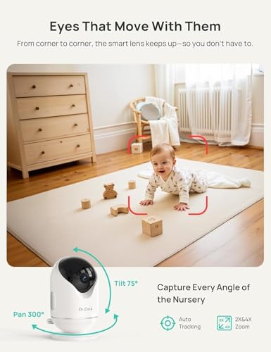 Dr.Care VistaView night vision provides clear footage in darkness.