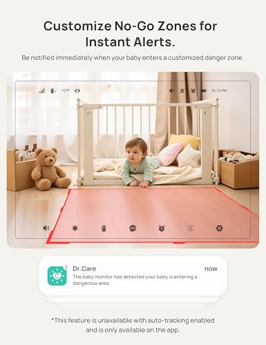 Dr.Care VistaView smart alerts notify motion and crying in real time
