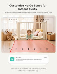 Dr.Care VistaView smart alerts notify motion and crying in real time