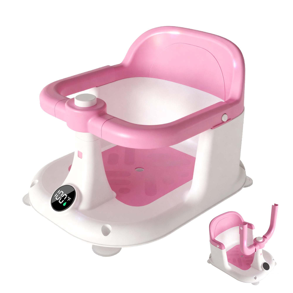 Drconox Baby Bath Seat with surround design offers secure support during bath time.