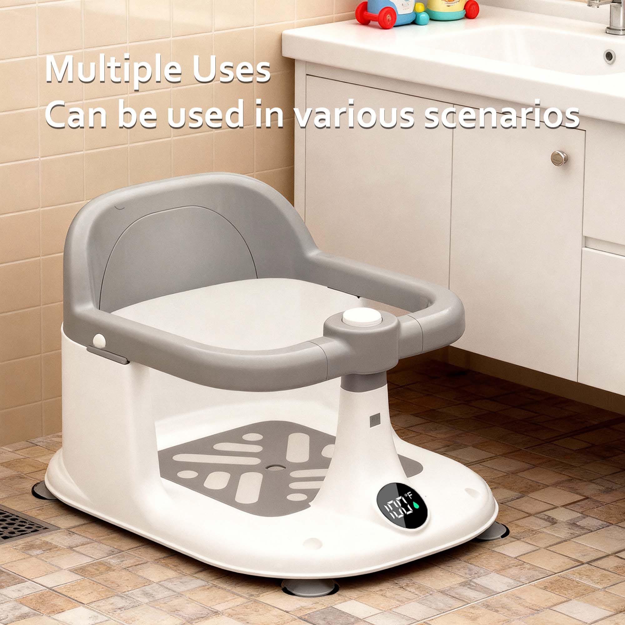 Drconox bath seat is travel-friendly for home or on-the-go baths