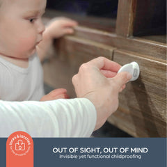 Dreambaby Adhesive Mag Locks inside a drawer keeping items secure yet accessible